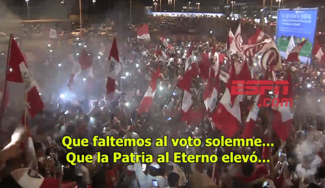 Perú vs. Argentina: cantan el himno para recibir a la Bicolor y asombran a argentinos [VIDEO] 