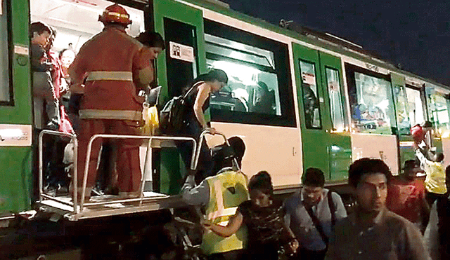 Falla eléctrica genera caos en el Metro de Lima