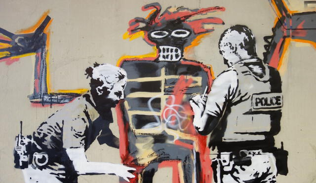 Banksy rinde homenaje a Basquiat con murales