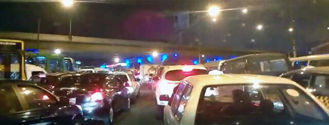Congestionamiento vehicular en el cono norte de Lima [VIDEO]