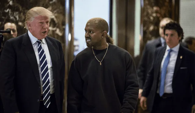 Kanye West fue una de las pocas estrellas que mostró su apoyó al presidente Donald Trump, el cual ya retiró. (Foto: EFE)