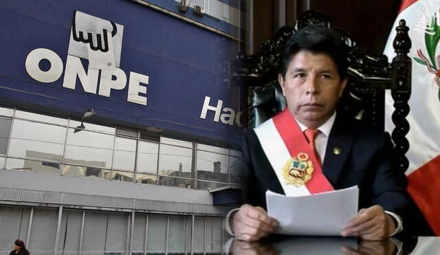 ONPE emitió comunicado en rechazo a la medida tomada por Castillo. Foto: composición LR