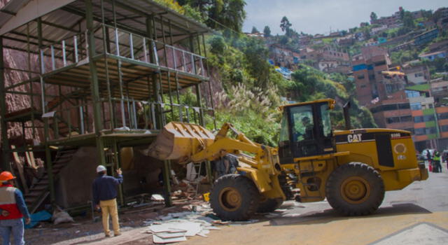 Demolieron infraestructura sin habilitación urbana en Cusco 
