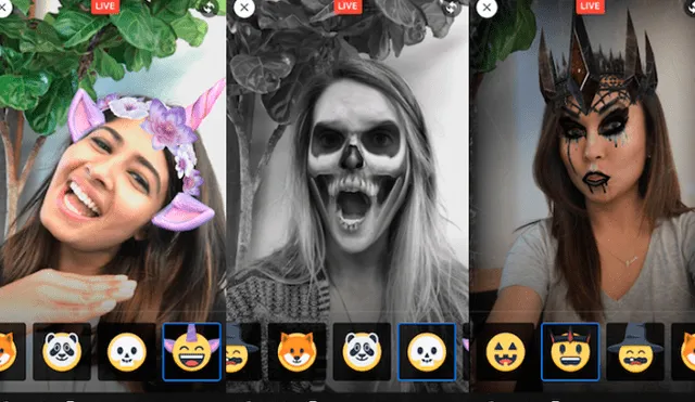 Facebook lanza terroríficos filtros por Halloween