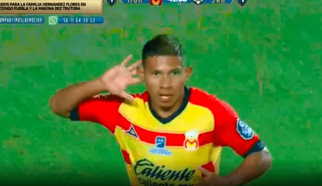 Edison Flores marcó un golazo y una asistencia en el partido entre Monarcas Morelia y Santos Laguna por Liga MX. | Foto: TV Azteca