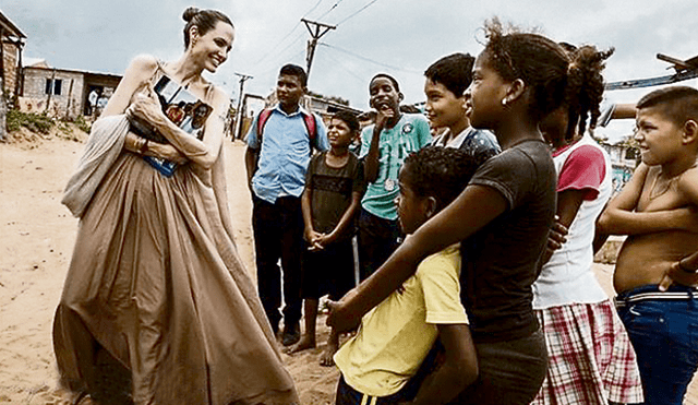 Angelina Jolie visita frontera colombiana y aboga por venezolanos