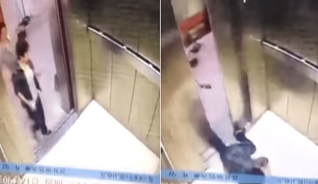 Vía YouTube: Tropezó en ascensor y perdió una pierna de forma escalofriante [VIDEO]