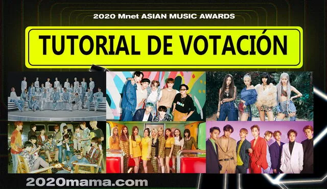 Guía interactiva para votar en los 2020 MAMA y cómo participar en el concurso para ser invitado al show online. Foto: Composición LR / Mnet