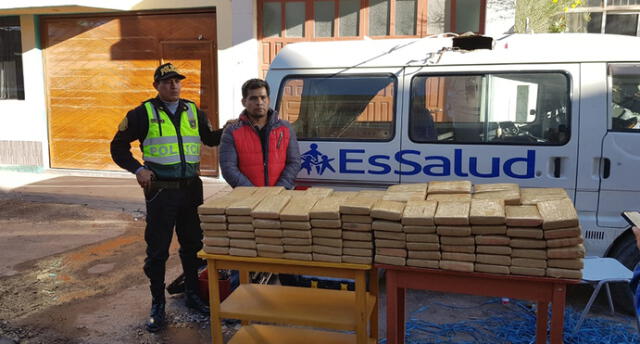 Puno: usaban logo de EsSalud en vehículo para transportar droga a Juliaca [VIDEO]
