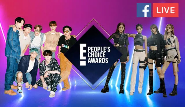 Ver los People Choice Awards 2020 ONLINE en YouTube. Foto: Composición LR / E! / YG / Big Hit
