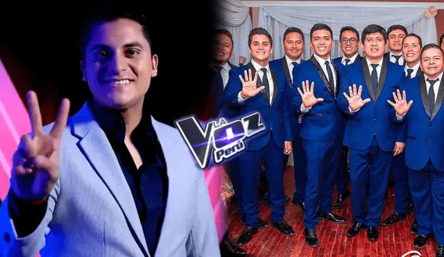 Cantante Luis Manuel Valdiviezo, integrante del Grupo 5 sorprende al presentarse en el programa "La voz Perú". Foto: composición LR/ Instagram