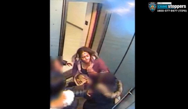 Ladrona ataca a mujer embarazada dentro del elevador para robarle el bolso [VIDEO]