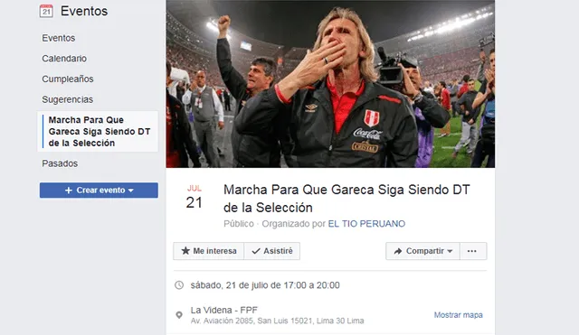 Facebook: Buscan que Ricardo Gareca continúe como técnico de Perú con marcha [FOTOS]