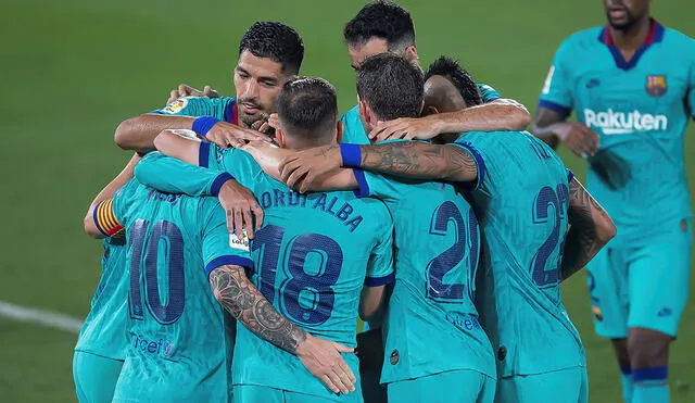 Barcelona derrotó 4-1 a  Villarreal por la jornada 34 de LaLiga de España. Foto: EFE