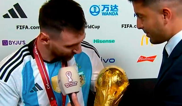 Lionel Messi fue elegido el mejor jugador del Mundial Qatar 2022. Foto: captura TyC Sports
