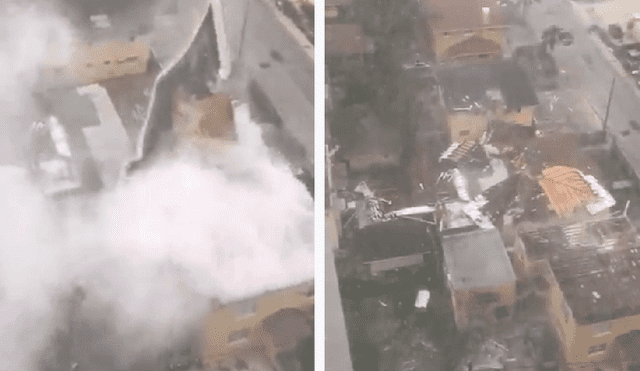 Twitter: precisos momentos en que edificios son destruidos por el huracán Irma [VIDEO]