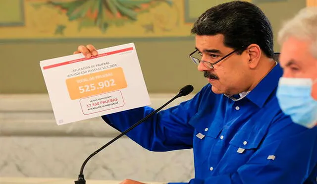 Nicolás Maduro ha sostenido que en Venezuela han tomado medidas ejemplares contra el nuevo coronavirus. Foto: Prensa Miraflores (EFE)