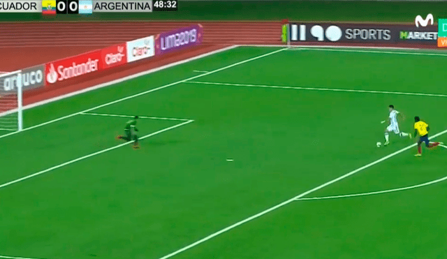 Argentina vs Ecuador: Matías Palacios 'pinchó' el balón y decretó el 1-0 [VIDEO]