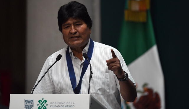 El exmandatario había señalado además que, si Arce logra la victoria, retornará a Bolivia al día siguiente de las elecciones. Foto: AFP.