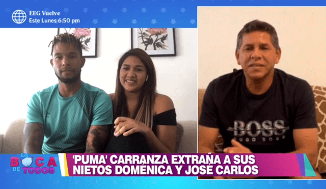 Puma Carranza se quiebra en vivo. Foto: Captura.