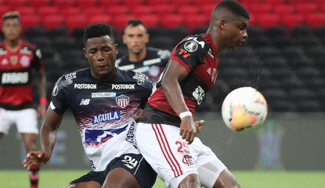 Flamengo y Junior empatan 0-0 por la Copa Libertadores 202. Foto: EFE