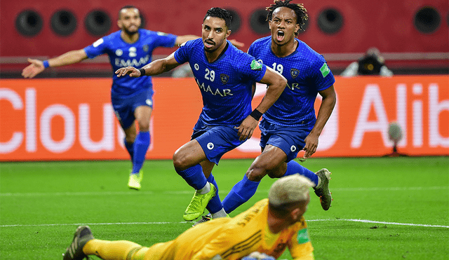 Salem Al Dawsari marcó el primer gol del Flamengo vs. Al-Hilal por la semifinal del Mundial de Clubes 2019. | Foto: AFP