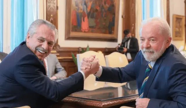 El presidente de Argentina, Alberto Fernández, recibirá el lunes, en la Casa Rosada, a su par de Brasil, Luiz Inácio Lula da Silva. Foto: Telam