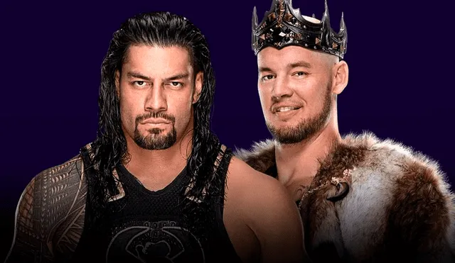Roman Reings vs. Baron 'King' Corbin en un Steel Cage match en Super ShowDown 2020. | Foto: WWE