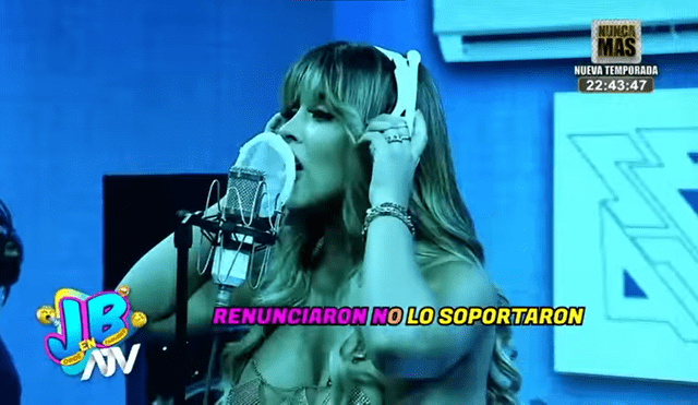 Gabriela Serpa realizó su parodia al estilo de Shakira. Foto: captura de ATV