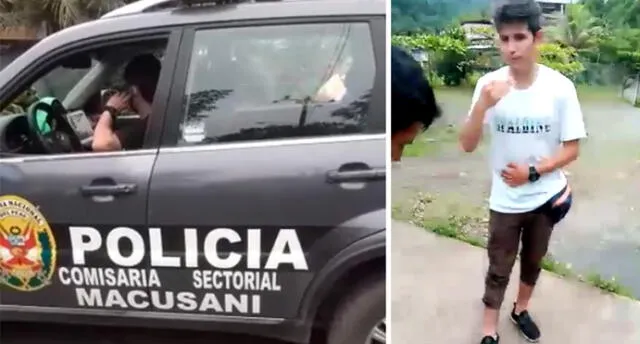 Hoy decidirán la suerte de los agentes policiales, que hallaron usando el patrullero para ir a tomar, en Loromayo - Carabaya.