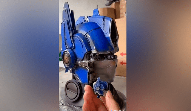 Desliza las imágenes para ver el resultado de este increíble cosplay ‘ultra realista’ de Optimus Prime, personaje de los Transformers. Fotocapturas: dominicdaron/TikTok