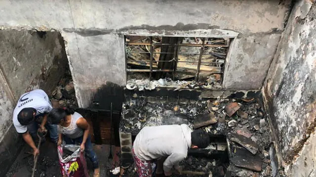 Incendio de vivienda en Cajabamba