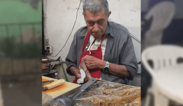 Ancianos venden tacos en México