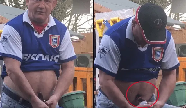 Facebook viral: hombre intenta abrir una cerveza con su ombligo y el desenlace es asqueroso [VIDEO] 