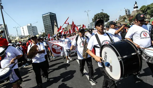  CGTP marcharon contra la reforma laboral [FOTOS]