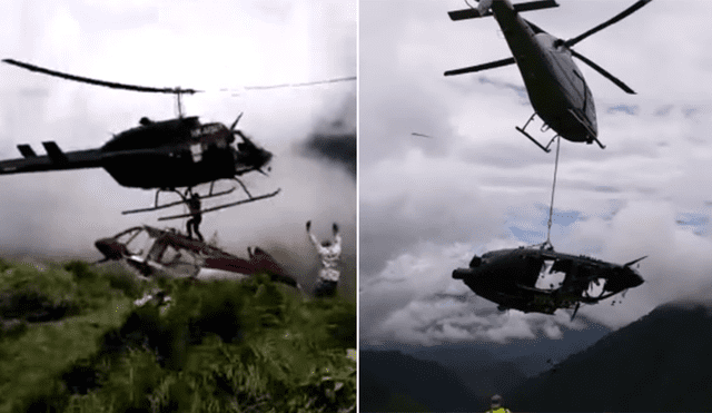 YouTube: helicóptero se estrella al intentar rescatar los restos de otra aeronave [VIDEO]