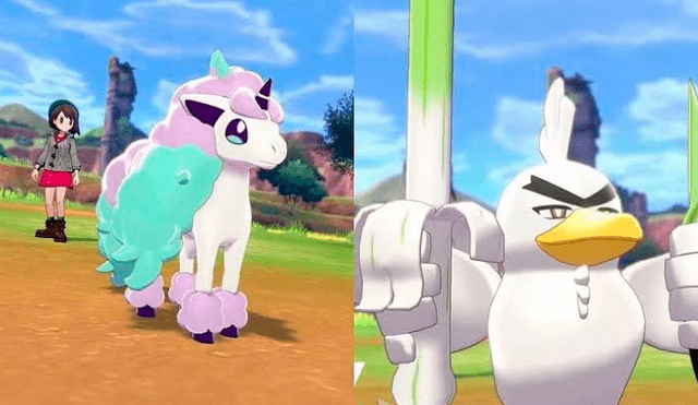 Ponyta forma Galar es exclusivo de Pokémon Escudo y Sirfetch'd lo es para Pokémon Espada.