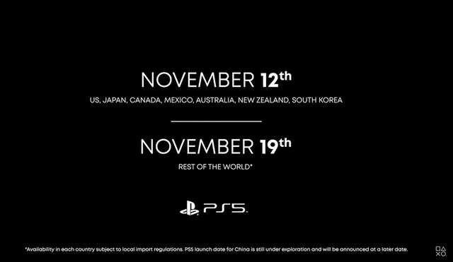 PS5 Standard Edition y PS5 Digital Edition se pondrán a la venta el 19 de noviembre en Perú. Foto: PlayStation.