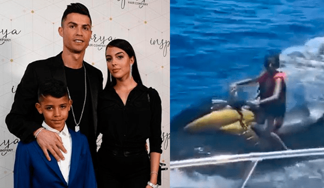 Cristiano Ronaldo: policía investiga a la familia del delantero de la Juventus porque Cristiano Jr. manejó una moto acuática. Foto: Instagram