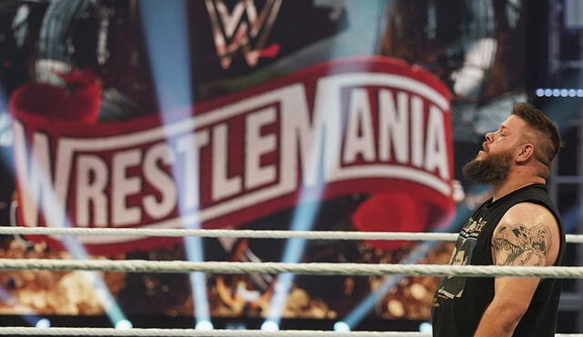 Kevin Owens venció a Seth Rollins en el WrestleMania 36. Foto: WWE
