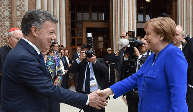 Merkel a Santos: “Su presidencia entrará a la historia de Colombia”