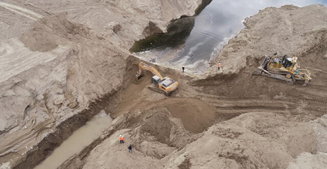 Arequipa. Descolmatación del río Caylloma Foto: Southern Perú