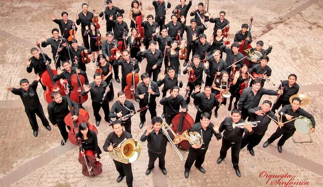 Orquesta Sinfónica del Cusco dirigida por Theo Tupayachi. Foto: Difusión.