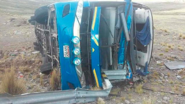 Abancay: bus se volcó y deja 6 muertos y más de 40 heridos 