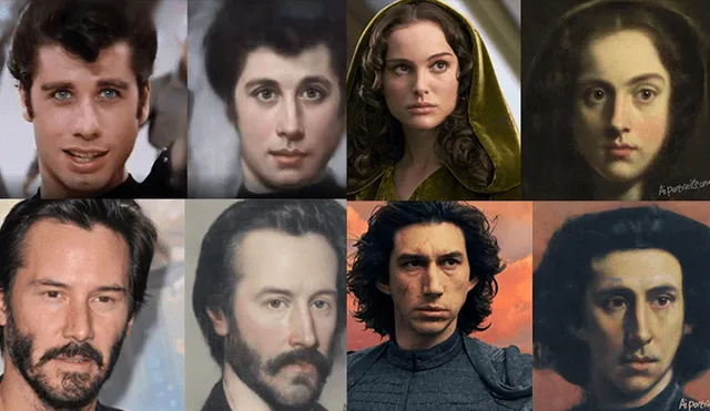 Así funciona AI Portraits, la página que convierte rostros en retratos de pintura clásica.