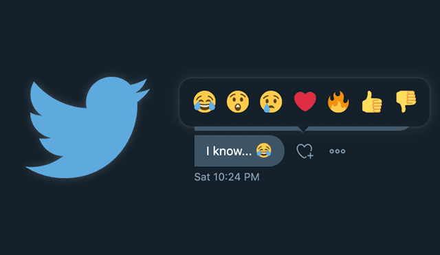 Nuevas reacciones emoji llegan a los mensajes directos de Twitter.