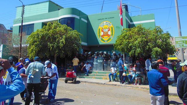 Moquegua: Cinco detenidos en marcha de Construcción Civil