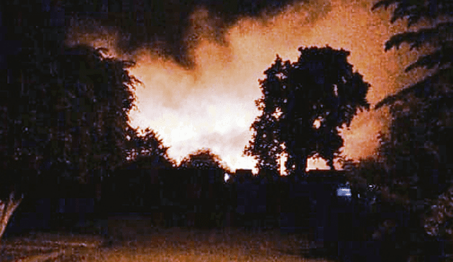 Comuneros atacan casa hacienda de Batangrande y queman cañaverales