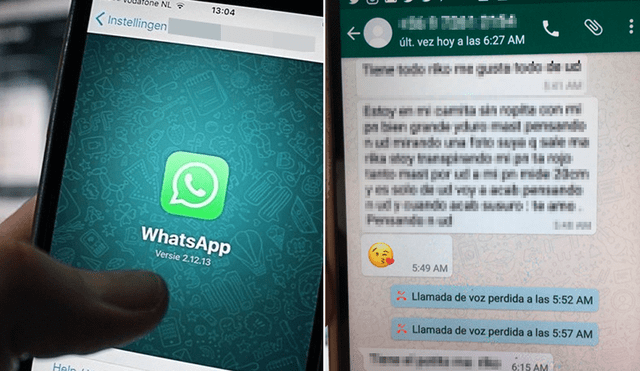 Por WhatsApp mujer extorsionaba a su yerno para abusar de él