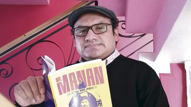libro.  Jorge Turpo presenta "Mr.Manan", un perfil periodístico sobre Elmer Cáceres Llica.